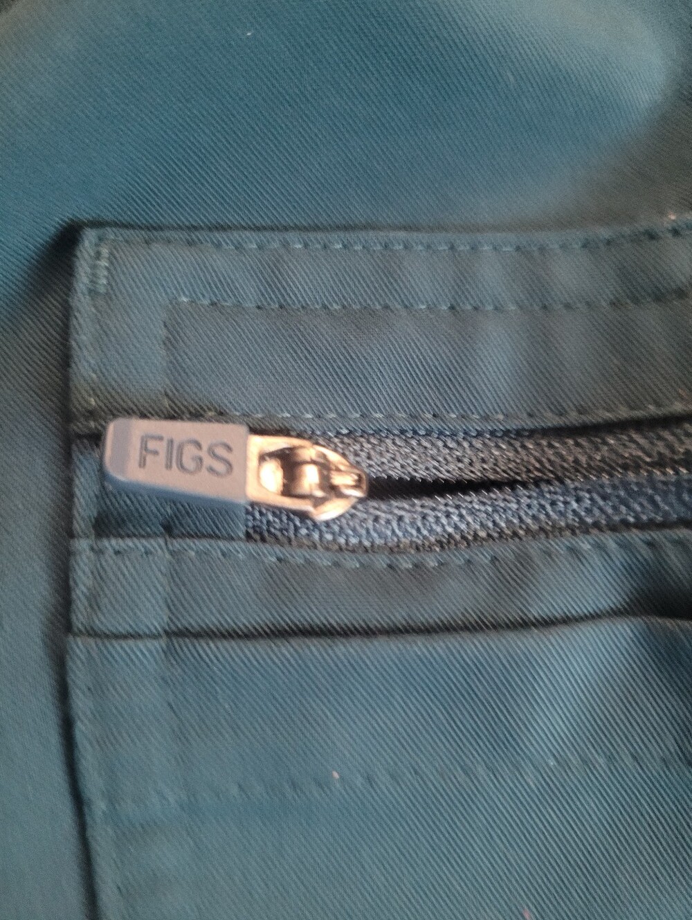 Figs Yola 2.0 Scrub Pants,Caribbean Blue,Yoga Waistband,XS petite - Picture 12 of 16